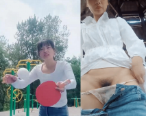 農村少婦【艷艷子】老公不在家~發騷浪,真空B塞跳蛋去打兵乓球~各種激情露出~約炮粉絲公廁後入啪啪做愛！