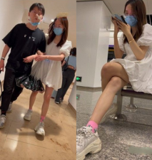 精品CD全裸無內！美女被男友拋棄委屈獨自回家 毛毛極其濃密