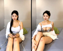 氣質顏值超高，甜美蜜桃妹妹，撩起背心一對豪乳，多毛騷逼揉搓自摸，嬌喘呻吟，極度誘惑