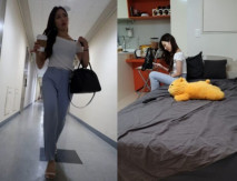 火爆全網約炮達人金先生 最近迷戀上老金的93年奶茶妹妹金賢雅，被抓起馬尾含住大肉棒