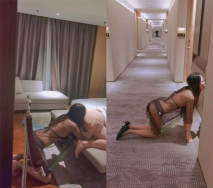 【唯美性愛重磅核彈】極品綠帽淫妻『海綿寶寶』8月最新性愛私拍 激戰3P黑絲女神 酒店樓狼跪舔後入