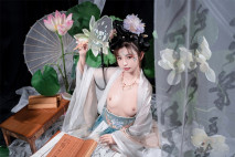 高端ACG業界女神爆機少女▌喵小吉▌珍品T3會員《月清花》古裝誘惑仙女下凡 細膩嫩穴美乳 珍藏必備爆贊!