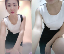 氣質尤物美少婦！小尺度浴室洗澡！蹲在地上掰開騷穴，貧乳濕身誘惑