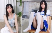 最新流出，通體白嫩高顏清純女模線下大尺度全裸私拍，蝴蝶逼自摸陰蒂