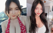 《硬核重磅泄密》演員、模特於一身網紅極品波霸反差婊【譚曉彤】最新私拍，藍色透明情趣內衣大陽具自慰陰洞大開擼點超高