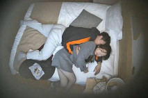 流出天眼酒店偷拍 學院派高顏值美女喝酒後被精壯小夥無套狂幹 精液射了一屁股