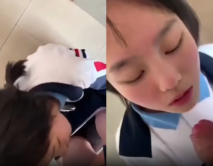 校服學生妹吹簫 我害怕 你對著我 張嘴