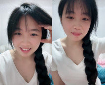 【06清純學妹】麻花辮清純可愛學妹 奶子堅挺 摳逼自慰 掰穴特寫