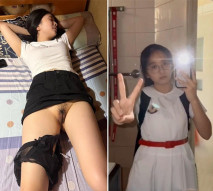 【反差婊小母狗四眼學生妹】朱雙雙，和男友啪啪自拍曝光，不算很漂亮，但是貴在真實 是真的嫩