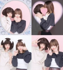 【露臉3P】女優和辣妹…濃厚的接吻性愛後3P中出天國