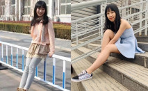 清純樸實的大學生鄉妹子生活中與隱私生活反差極大~洗澡自摸被男友搞