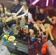 網曝門事件！曾炒得沸沸揚揚河北鋪朱莊KTV4男6女聚眾Y亂，玩遊戲吃雞大亂鬥，畫面太下流