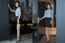 《頂級女模重磅泄密》秀人網新晉女神級別模特【顧楚楚】大尺度私拍 多套制服情趣三點全露，圓潤大屁股菊花鮑魚誘惑力十足