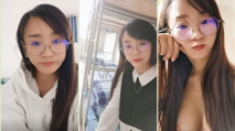 山西財經大學~反差婊~眼鏡妹~李芋婷~在線接受網友寶寶的調教