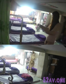 【家庭攝像頭破解】養生館偷窺豐滿老闆娘光屁屁洗內內換衣服